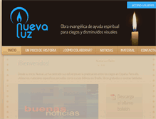 Tablet Screenshot of nuevaluz.org